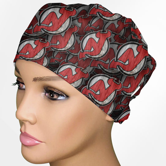 New Jersey Devils Low-Tie Surgeon Scrub Cap
