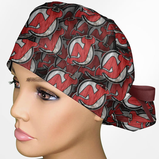 New Jersey Devils Ponytail Scrub Cap