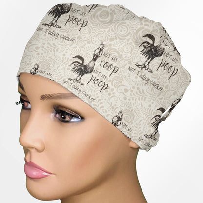 Not My Coop Low-Tie Surgeon Scrub Cap