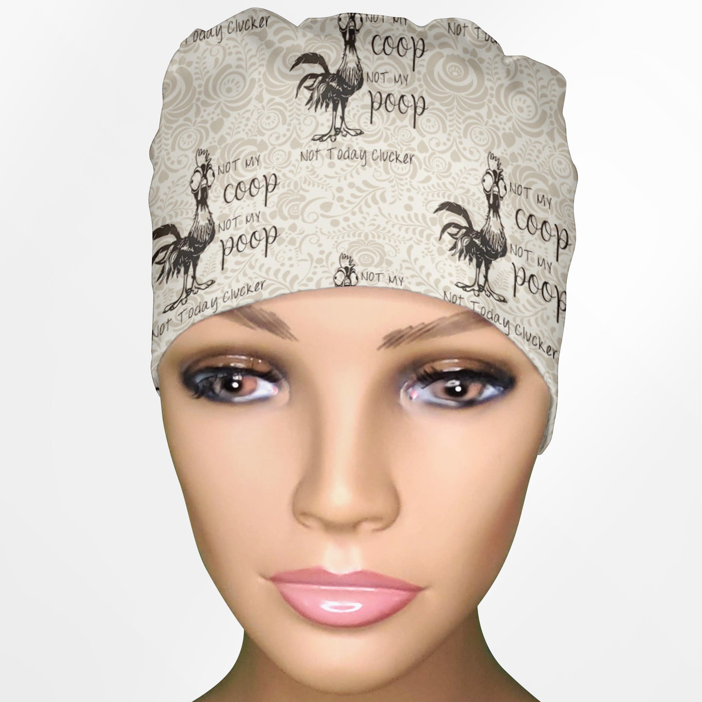 Not My Coop Low-Tie Surgeon Scrub Cap