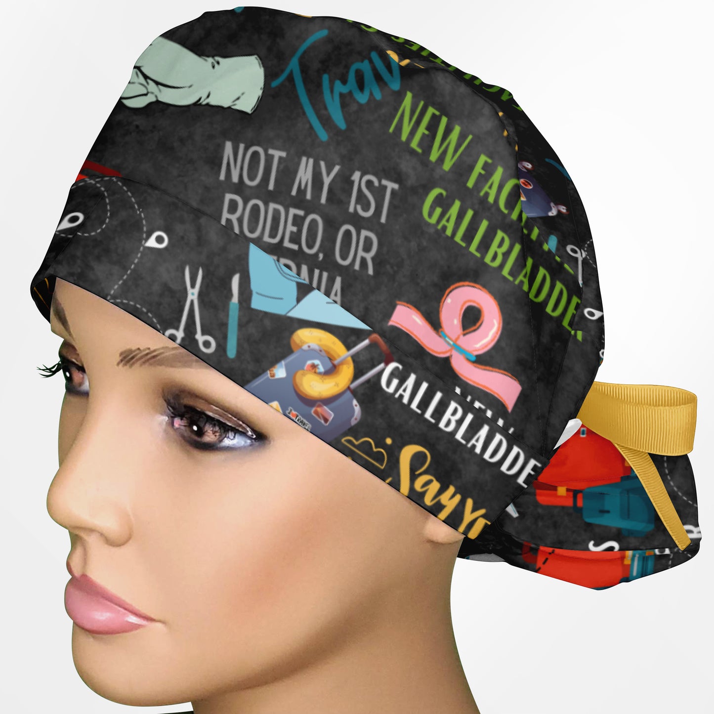 Not My First Rodeo Ponytail Scrub Cap