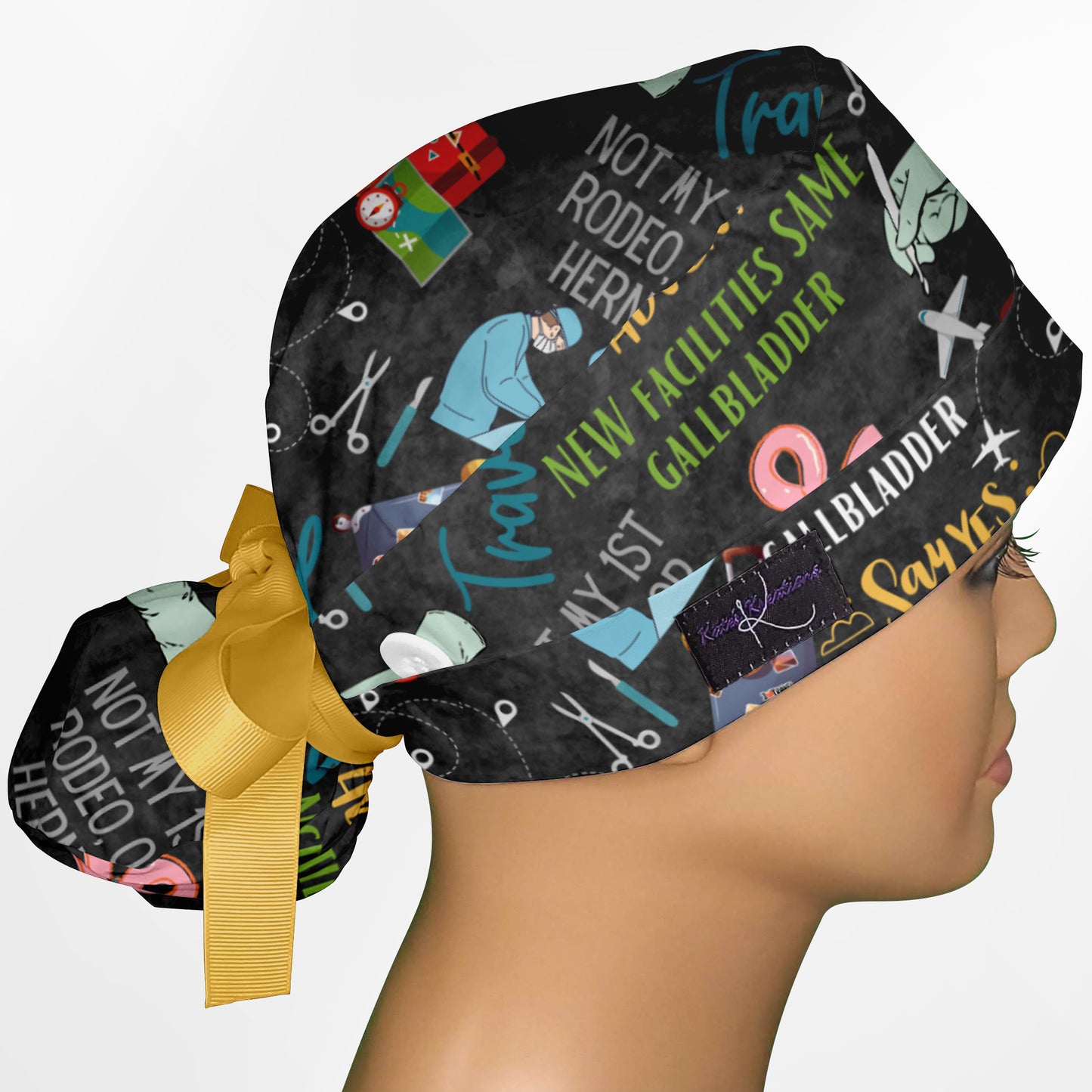 Not My First Rodeo Ponytail Scrub Cap