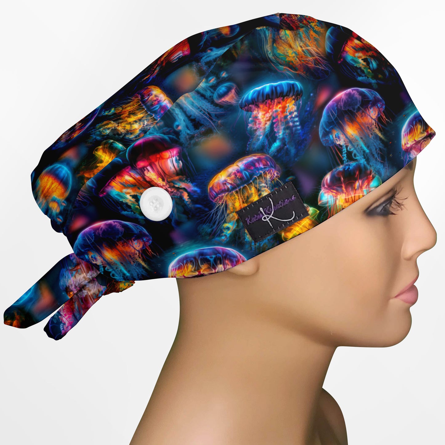 Ocean Tears Low-Tie Surgeon Scrub Cap