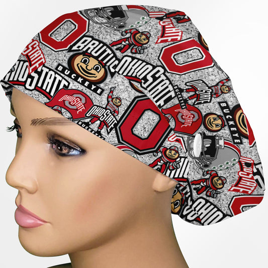 Ohio State University Euro Scrub Cap