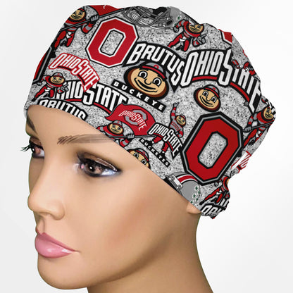 Ohio State University Low-Tie Surgeon Scrub Cap