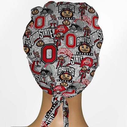 Ohio State University Low-Tie Surgeon Scrub Cap