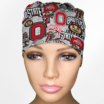 Ohio State University Low-Tie Surgeon Scrub Cap