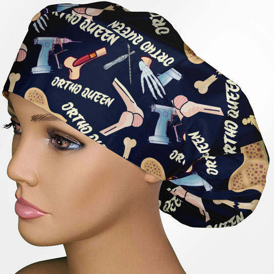 Ortho Queen Bouffant Scrub Cap