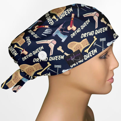 Ortho Queen Low-Tie Surgeon Scrub Cap