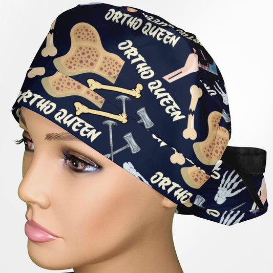 Ortho Queen Ponytail Scrub Cap