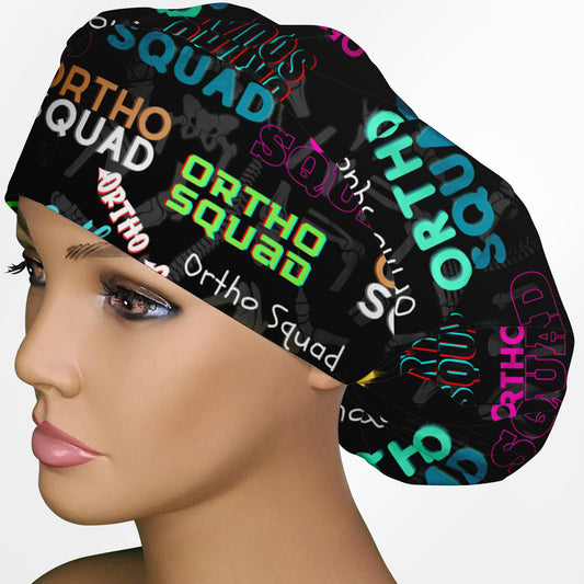 Ortho Squad Bouffant Scrub Cap