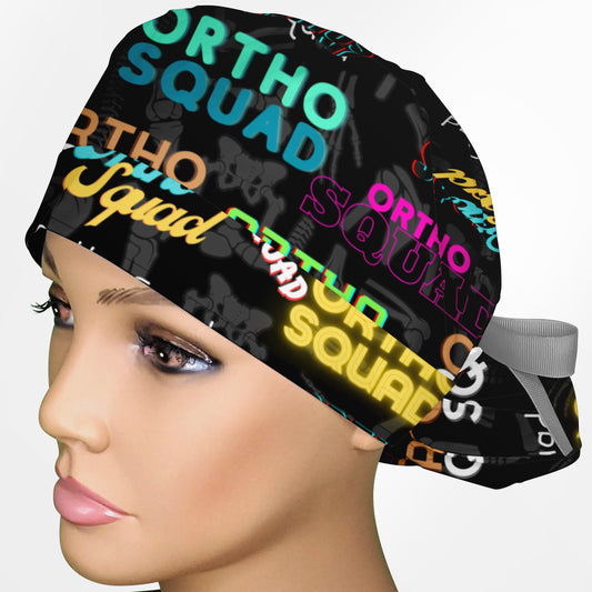 Ortho Squad Ponytail Scrub Cap