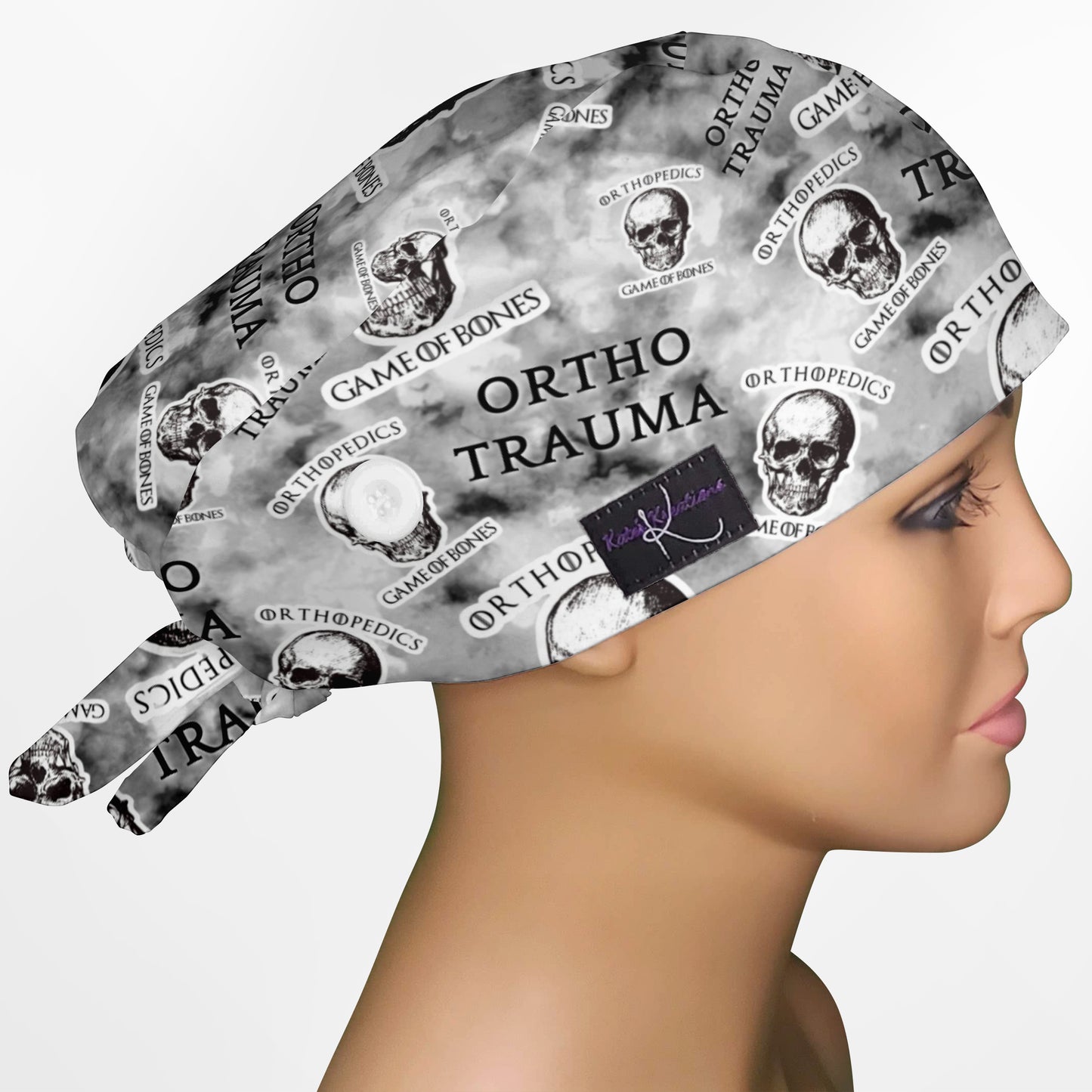 Ortho Trauma Low-Tie Surgeon Scrub Cap