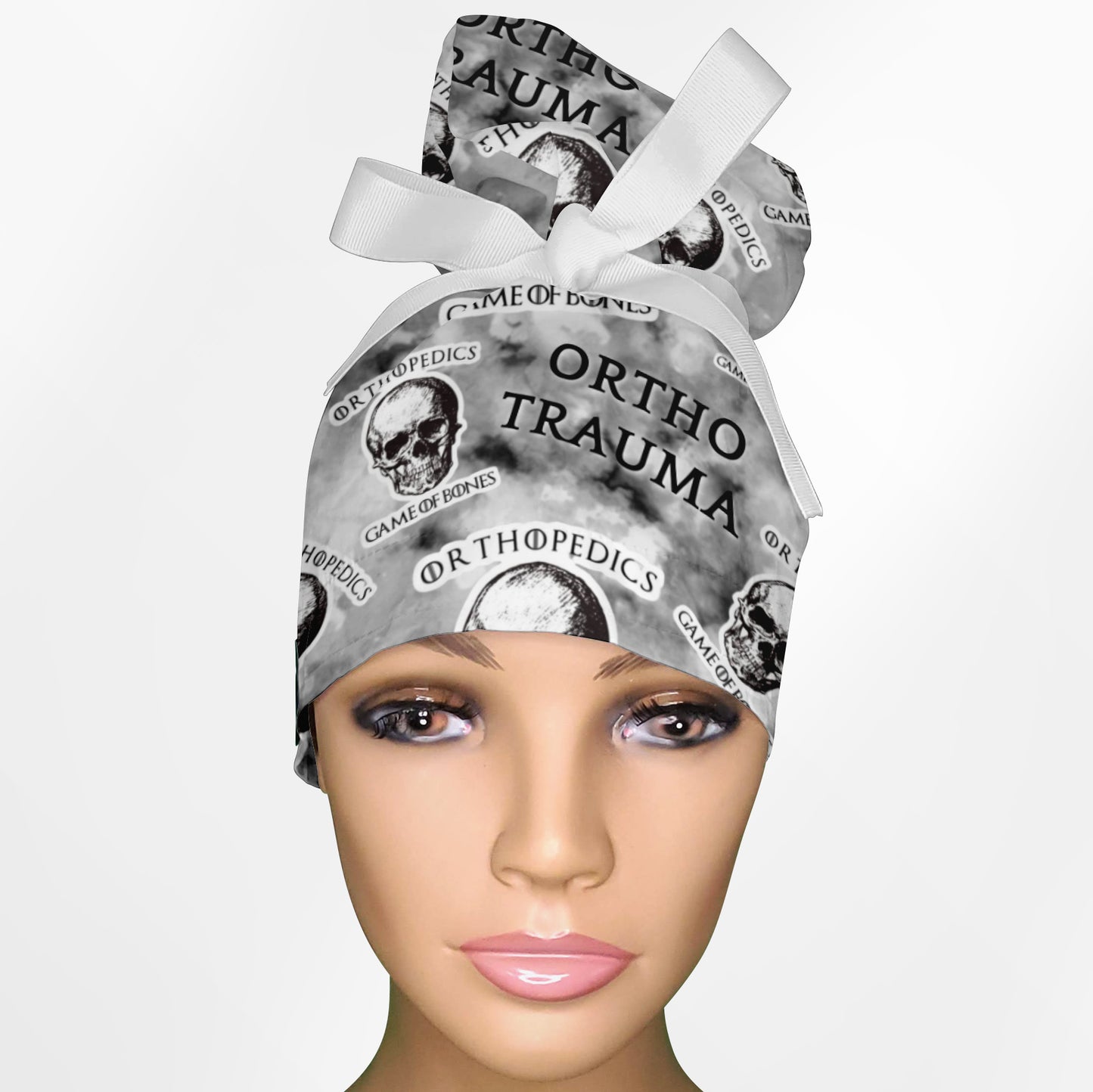 Ortho Trauma High Bun Ponytail Scrub Cap