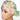 Pastel Paradise Ponytail Scrub Cap