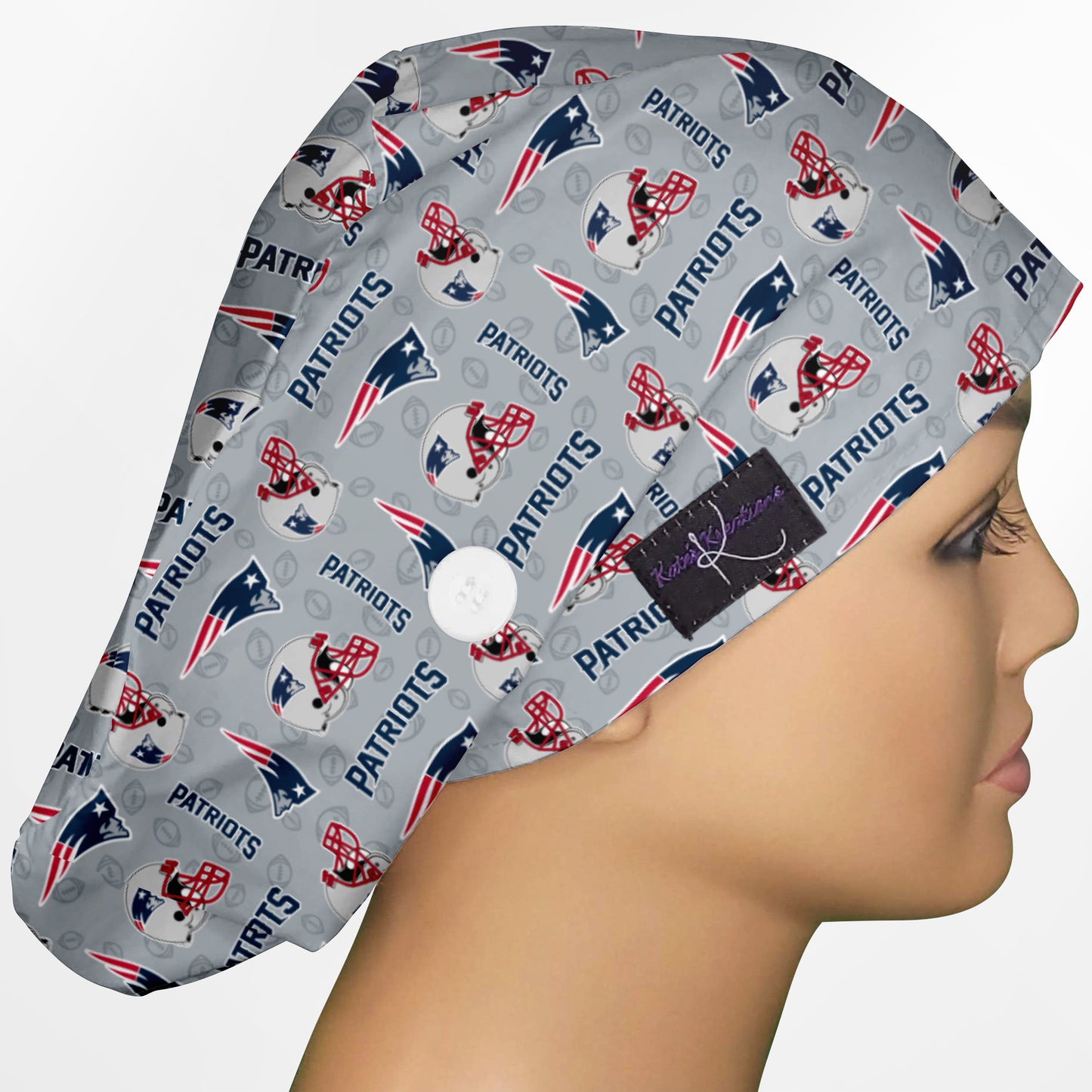 Patriots Logo Euro Scrub Cap