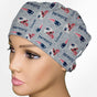 Patriots Logo Low-Tie Surgeon Scrub Cap
