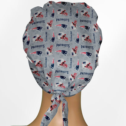 Patriots Logo Low-Tie Surgeon Scrub Cap