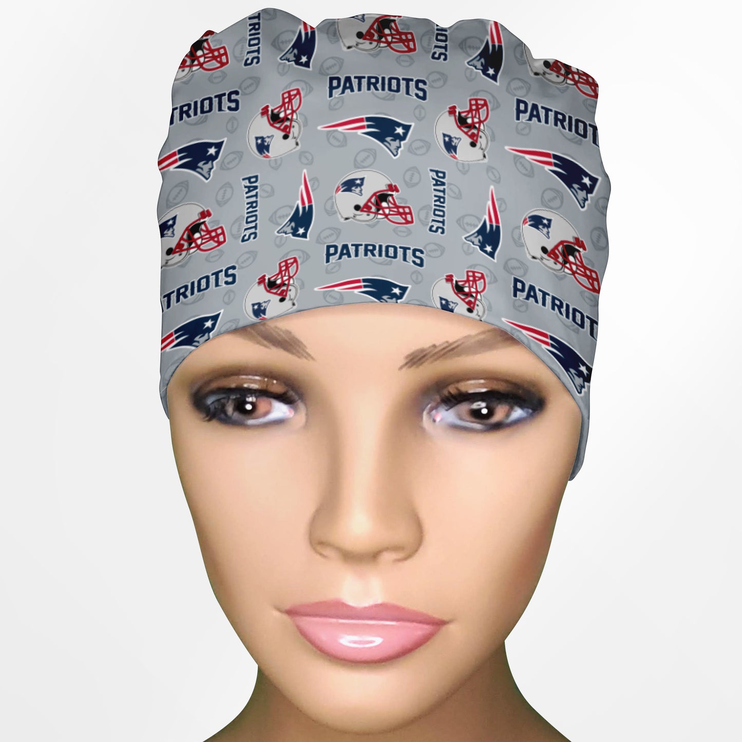 Patriots Logo Low-Tie Surgeon Scrub Cap