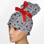 Patriots Logo High Bun Ponytail Scrub Cap