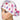 Pink And Purple Valentines Ponytail Scrub Cap