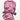 Pink Mean Girls Ponytail Scrub Cap