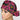 Pink Sunflower Ribbons Ponytail Scrub Cap