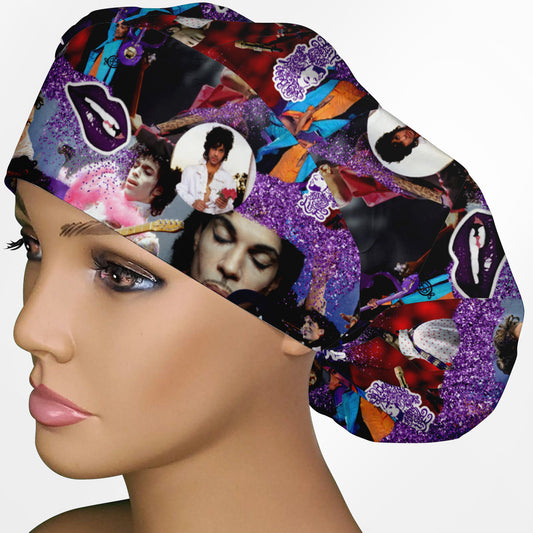 Prince Purple Bouffant Scrub Cap