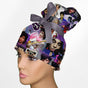 Prince Purple High Bun Ponytail Scrub Cap