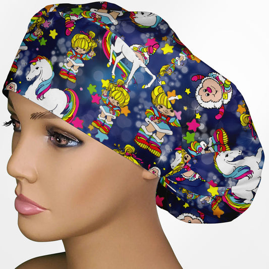 Rainbow Brite Bouffant Scrub Cap