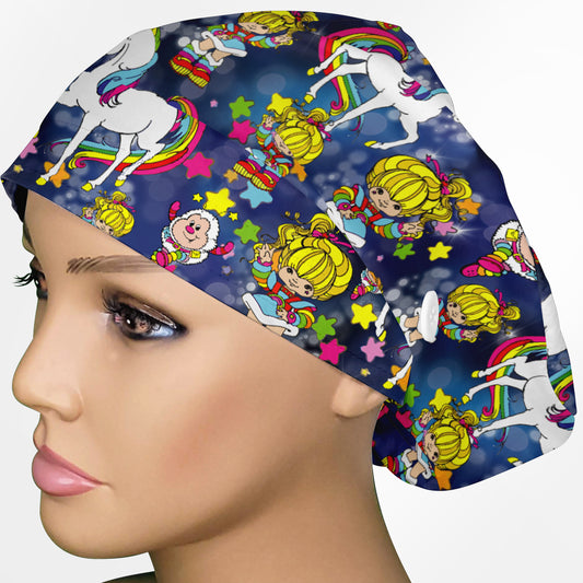 Rainbow Brite Euro Scrub Cap
