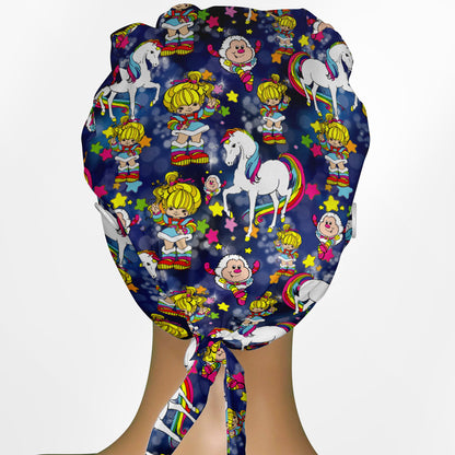 Rainbow Brite Low-Tie Surgeon Scrub Cap
