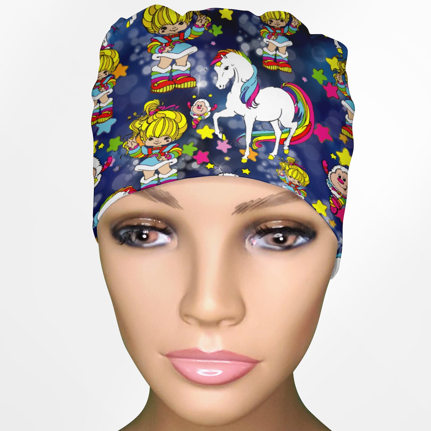 Rainbow Brite Low-Tie Surgeon Scrub Cap