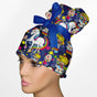 Rainbow Brite High Bun Ponytail Scrub Cap