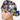 Rainbow Brite Ponytail Scrub Cap