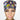 Rainbow Brite Ponytail Scrub Cap