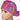 Rainbow Leopard Ponytail Scrub Cap