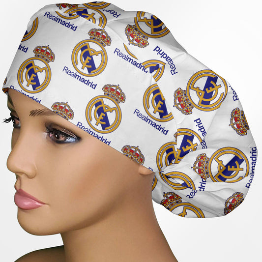 Real Madrid Bouffant Scrub Cap