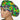 Real Monsters Stripes Bouffant Scrub Cap