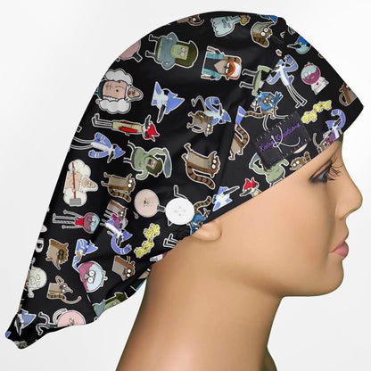 Regular Show Bouffant Scrub Cap