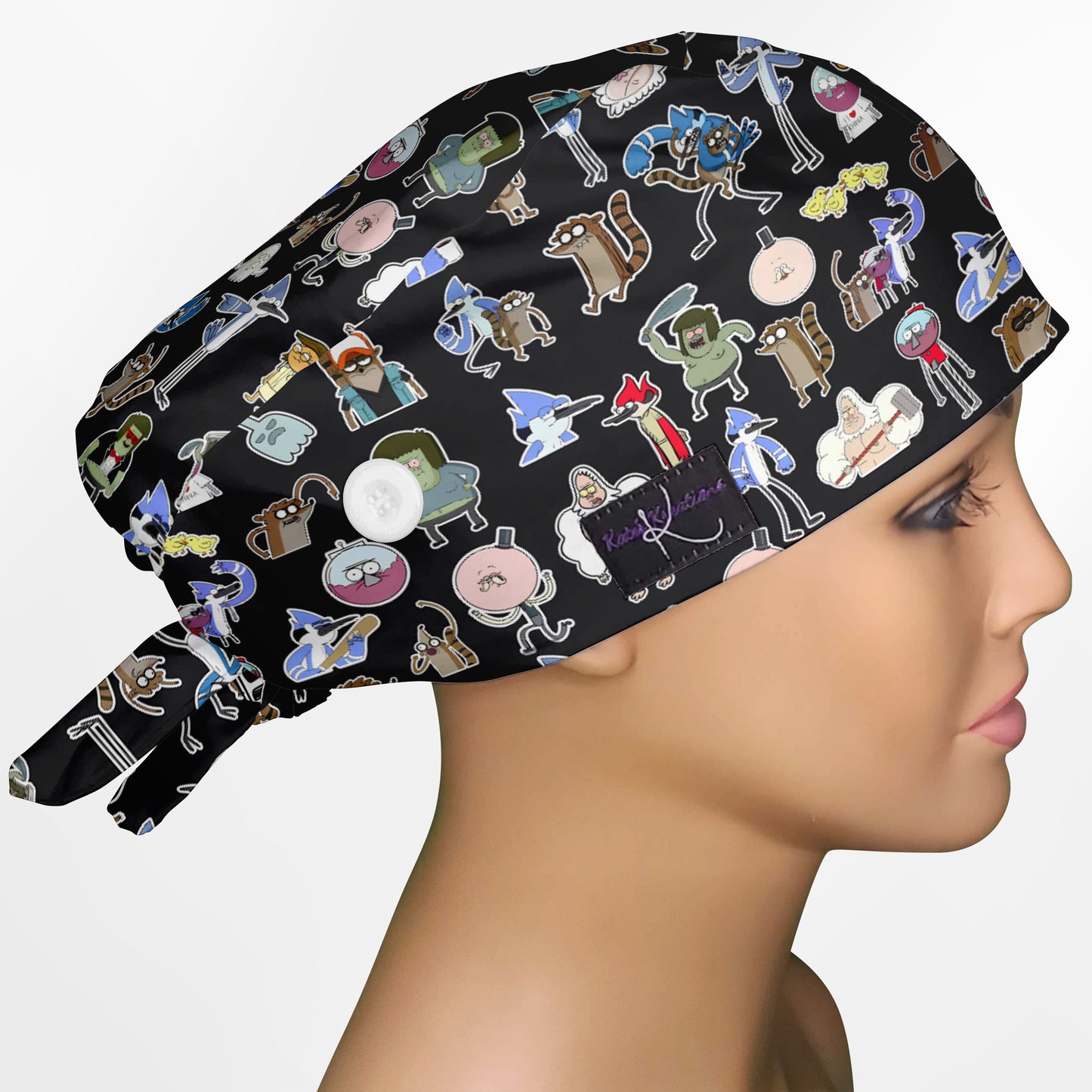 Regular Show Low-Tie Surgeon Scrub Cap