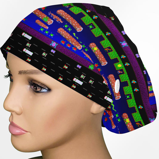 Retro Frogger Euro Scrub Cap
