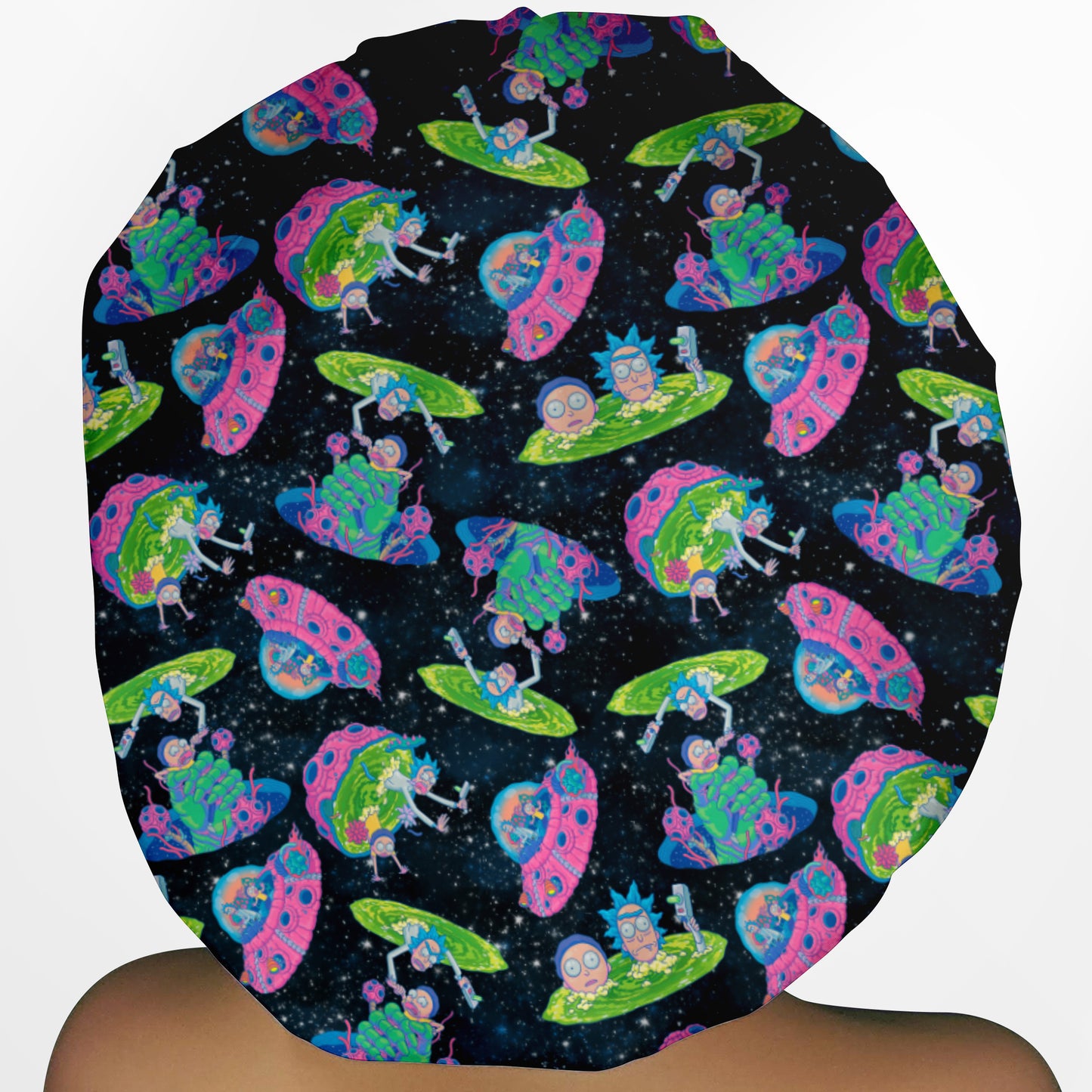Rick and Morty Space  Bouffant Scrub Cap