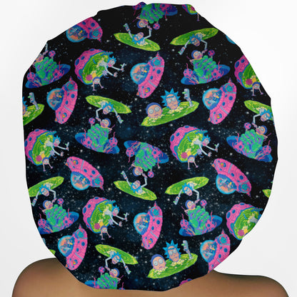 Rick and Morty Space  Bouffant Scrub Cap
