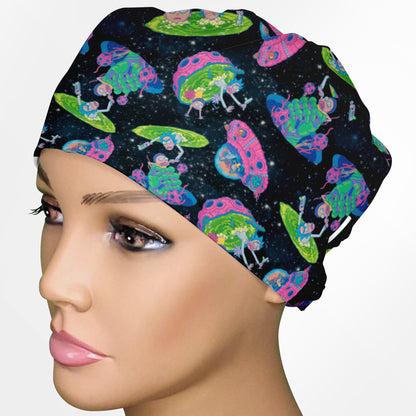 Rick and Morty Space Low-Tie Surgeon Scrub Cap