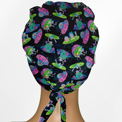 Rick and Morty Space Low-Tie Surgeon Scrub Cap