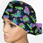 Rick and Morty Space Ponytail Scrub Cap