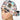 Schitts Creek Ponytail Scrub Cap