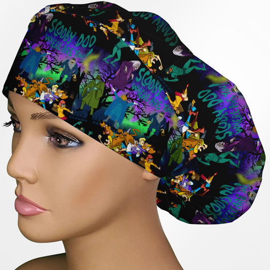 Groovy Clues Bouffant Scrub Cap