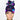 Scorpio- Purple High Bun Ponytail Scrub Cap